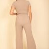 Relaxed Fit Top & High-Waist Wide-Leg Pants Set