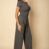 Relaxed Fit Top & High-Waist Wide-Leg Pants Set