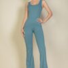 Flare-Leg Sports Jumpsuit – 4-Way Stretch
