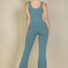 Flare-Leg Sports Jumpsuit – 4-Way Stretch