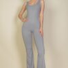 Flare-Leg Sports Jumpsuit – 4-Way Stretch