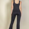 Flare-Leg Sports Jumpsuit – 4-Way Stretch