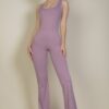 Flare-Leg Sports Jumpsuit – 4-Way Stretch