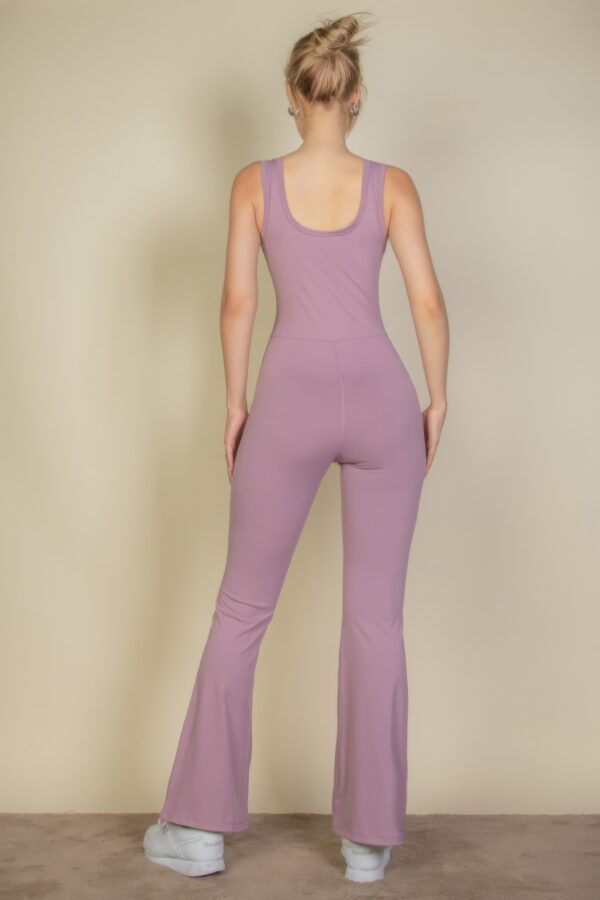 Flare-Leg Sports Jumpsuit – 4-Way Stretch