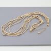 Multi Pillar Beaded Necklace – Metal Accents in Gold or Silver