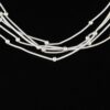 Multi Pillar Beaded Necklace – Metal Accents in Gold or Silver