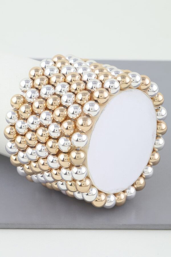 Multi Beaded Cuff Bracelet – Intricate Beadwork