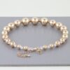 Rhinestone Beaded Choker Necklace – Gold & Silver