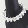 Double Pearl Cuff Bracelet – Open Metal Cuff