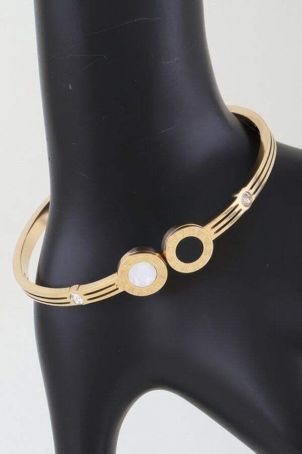 Twin Clock Wrap Bracelet – Double-Face Metal Cuff