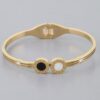 Twin Clock Wrap Bracelet – Double-Face Metal Cuff