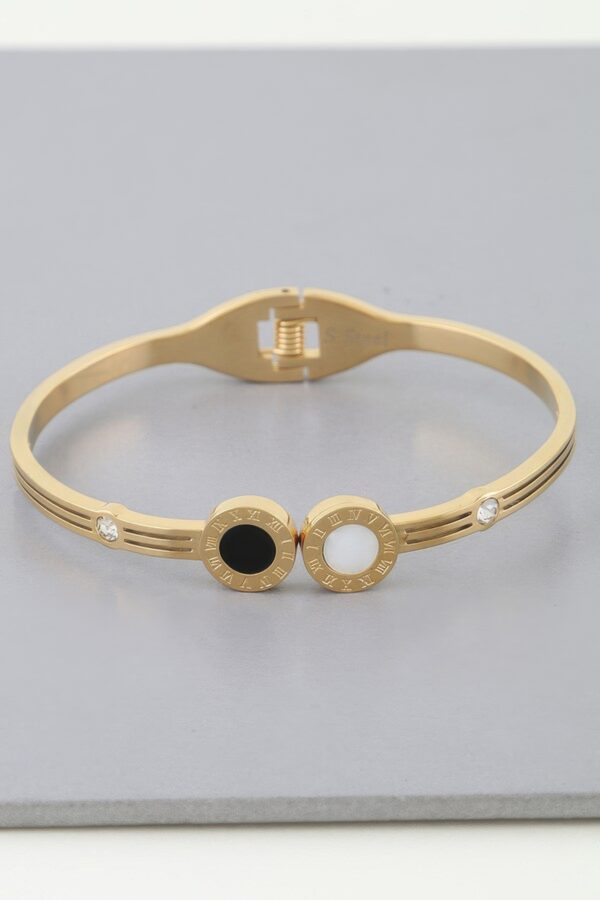 Twin Clock Wrap Bracelet – Double-Face Metal Cuff