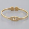 Twin Clock Wrap Bracelet – Double-Face Metal Cuff