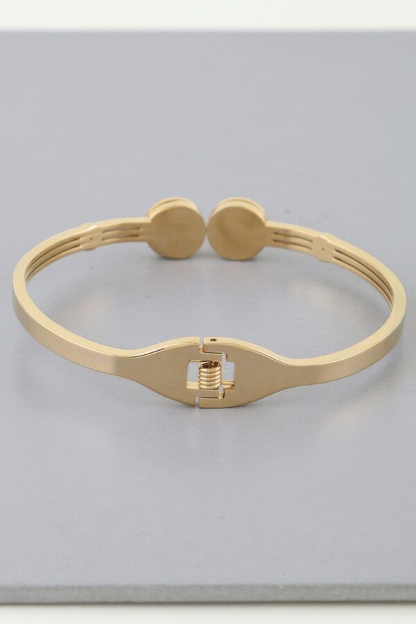 Twin Clock Wrap Bracelet – Double-Face Metal Cuff