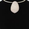 Rhinestone Plate Choker Necklace – Gold & Clear, 12″