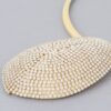 Rhinestone Plate Choker Necklace – Gold & Clear, 12″