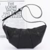 Faux Leather Croissant Bag with Mixed Metal Detail