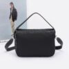 Faux Leather Crossbody Bag with Top Handle – Compact