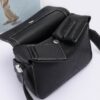 Faux Leather Crossbody Bag with Top Handle – Compact