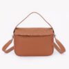 Faux Leather Crossbody Bag with Top Handle – Compact