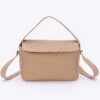Faux Leather Crossbody Bag with Top Handle – Compact