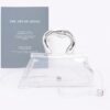 Compact Clear PVC Flap Bag with Metal Handle