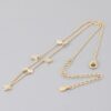 Starry Sky Multi-Star Charm Necklace with Clear Crystals