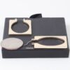 Portrait Frame Cut Earrings – Polished Gold Alloy