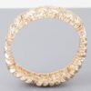 Cross Hatch Cuff Bracelet – Textured Metal in Gold or Silver