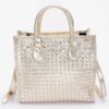 Metallic Braided Tote Bag – Braided Metallic Finish