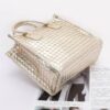 Metallic Braided Tote Bag – Braided Metallic Finish