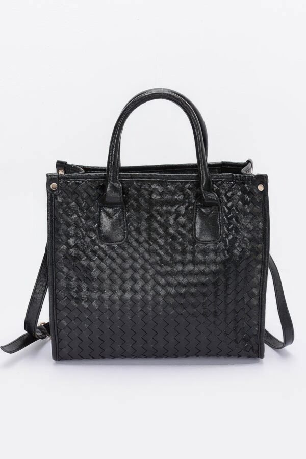 Metallic Braided Tote Bag – Braided Metallic Finish