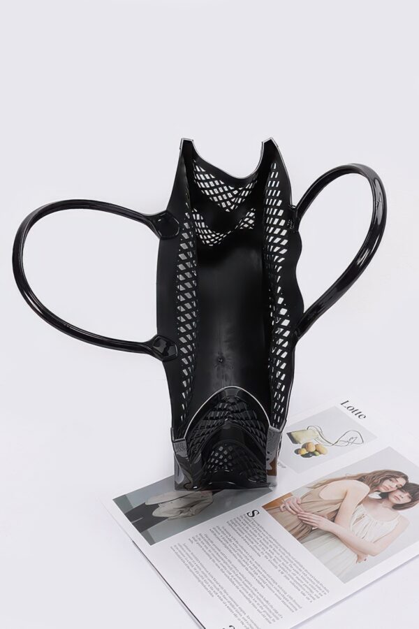Jelly PVC Tote with Transparent Finish – Clear or Black
