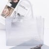Jelly PVC Tote with Transparent Finish – Clear or Black