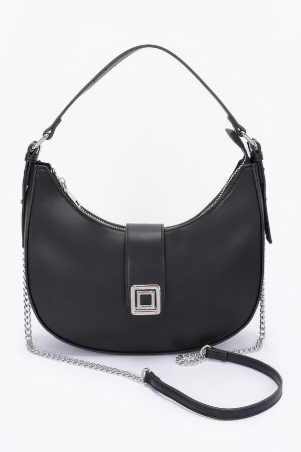 Faux Leather Hobo Bag – Slouchy Top-Handle