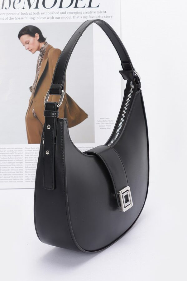 Faux Leather Hobo Bag – Slouchy Top-Handle