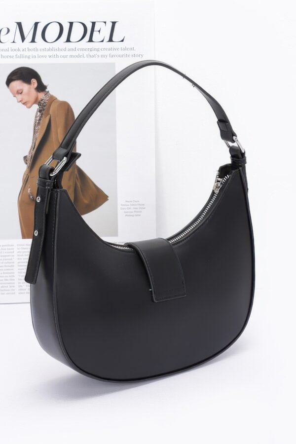 Faux Leather Hobo Bag – Slouchy Top-Handle