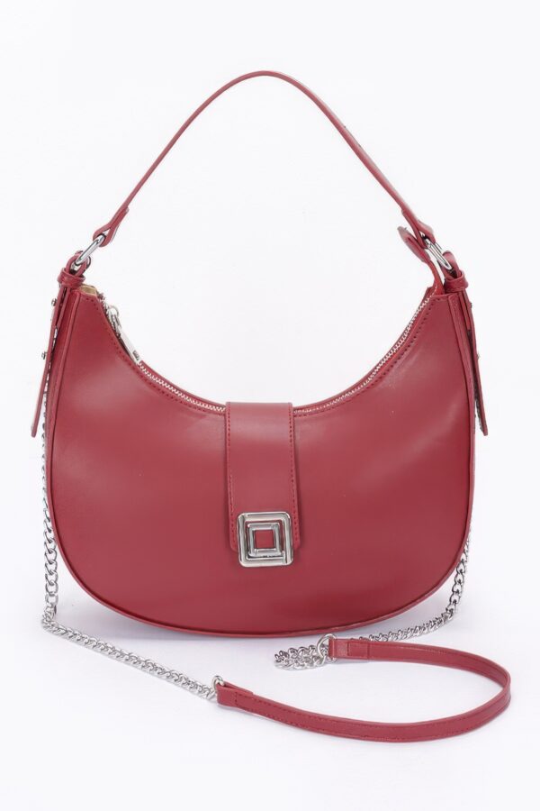Faux Leather Hobo Bag – Slouchy Top-Handle