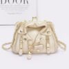 Faux Leather Jacket-Style Crossbody Bag – Zipper Detail