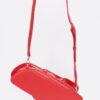 Faux Leather Lipstick Novelty Bag – Mixed Metal Accents