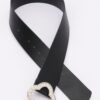 Metallic Stretch Belt with Rhinestone-Encrusted Buckle