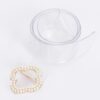 Clear PVC Waist Belt with Pearl Metal Buckle
