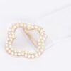 Clear PVC Waist Belt with Pearl Metal Buckle