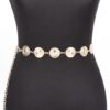 Round Metal Chain Belt – Iron Link Chain, Gold or Silver
