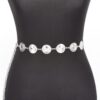 Round Metal Chain Belt – Iron Link Chain, Gold or Silver