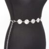 Round Metal Chain Belt – Iron Link Chain, Gold or Silver