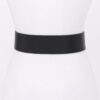 Hammered Metal Buckle Stretch Belt – Polyurethane