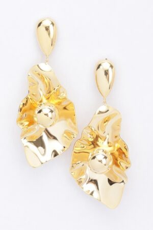 Gold-Plated Statement Drop Earring – Gold & Silver