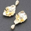 Gold-Plated Statement Drop Earring – Gold & Silver