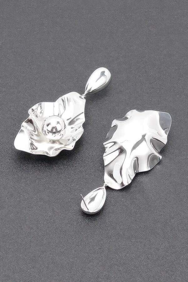 Gold-Plated Statement Drop Earring – Gold & Silver